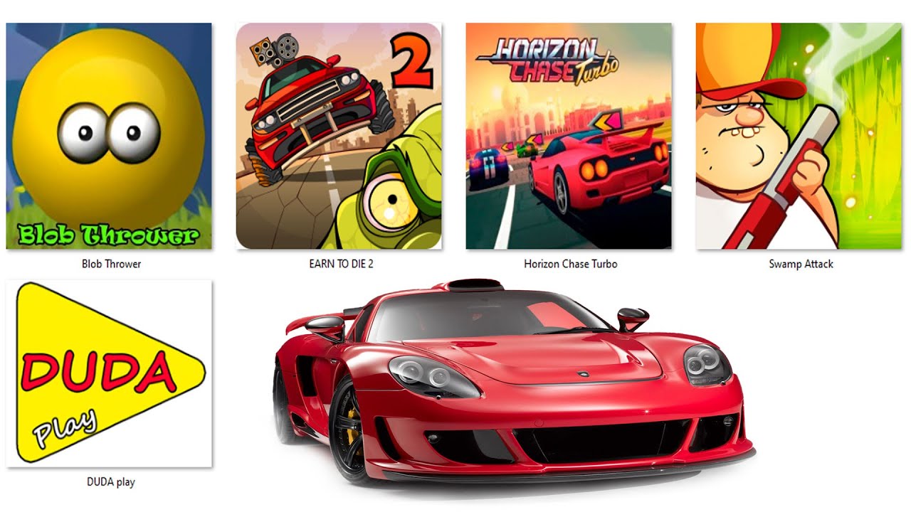 EARN TO DIE 3,Blob Thrower,Horizon Chase Turbo,Swamp Attack