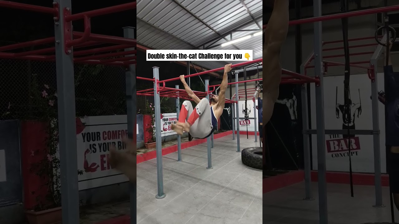 Double skin-the-cat Challenge | Shoulder dislocation challenge | mobility challenge | Calisthenics