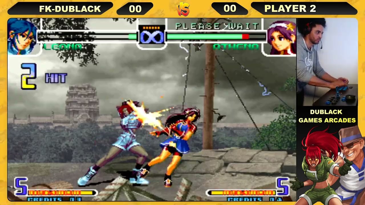 Combo Leona Kof 2002 transformando em Orochi (duas barras)