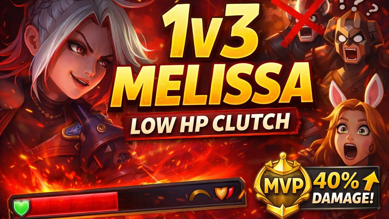 How To Play Melissa? 1v3 Solo Carry Guide | Global Rank 40% Damage MVP