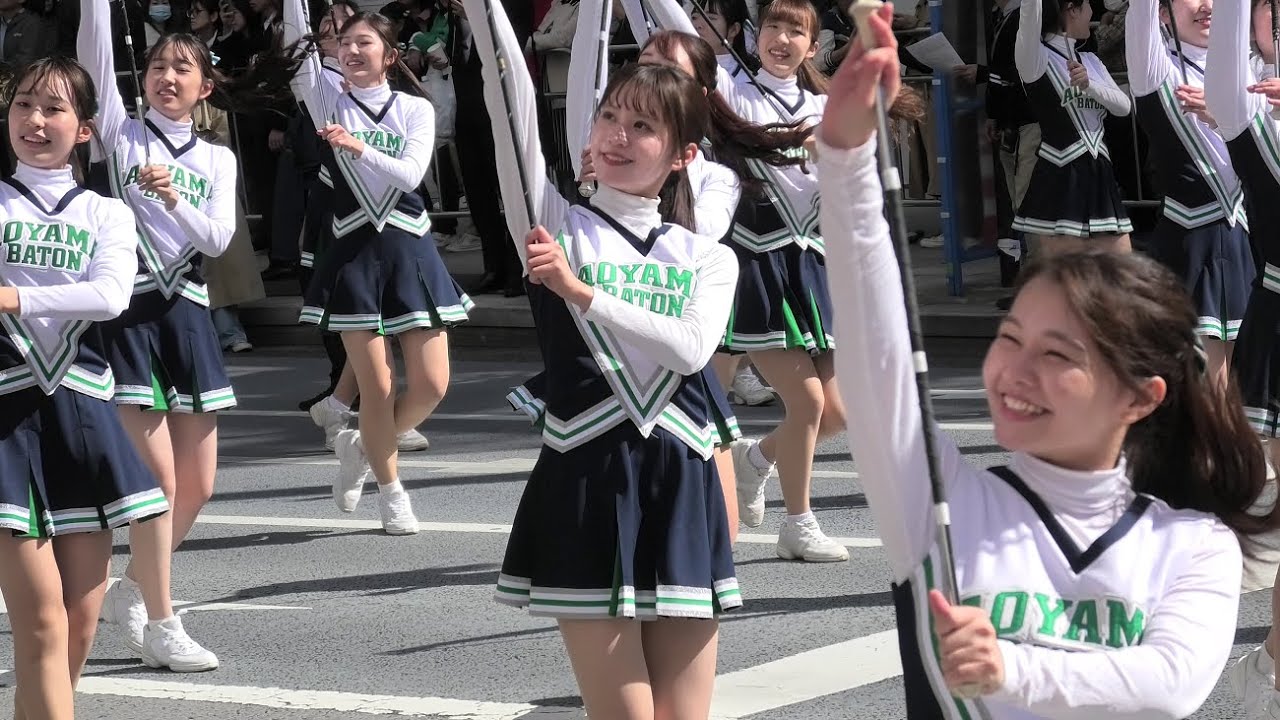 【学生バトン】秋の銀座　交通安全ゴールデンパレード②　20231022