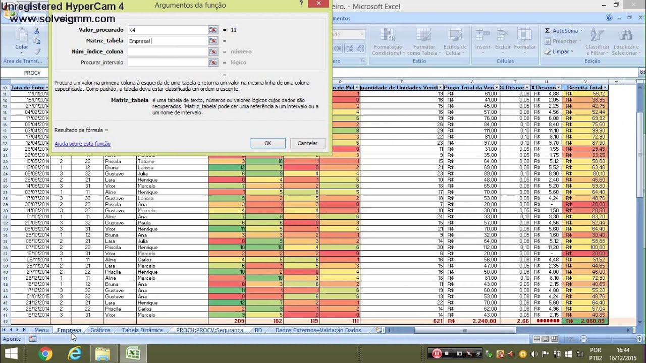 PROCH e PROCV - Excel