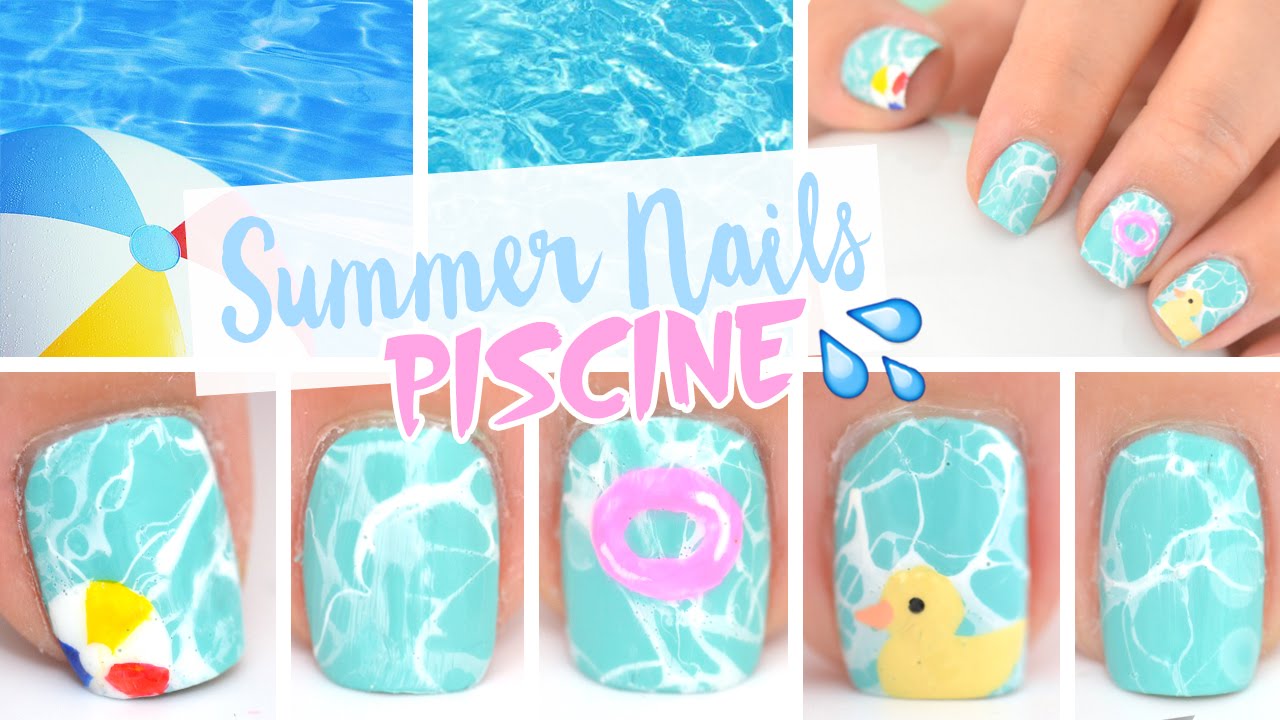 Summer Nails ♡ Effet Piscine
