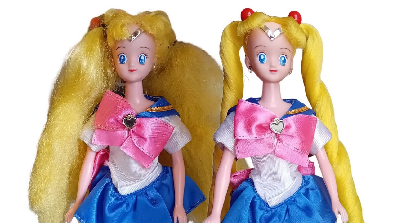 Restoring 30 year old Sailor Moon doll by Giochi Preziosi- 1995. Before and after.