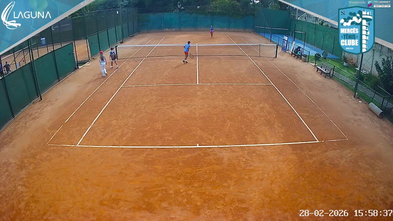 Quadra 6 (28/02/2026 - Parte 1) -  Mercês Tenis Ao Vivo