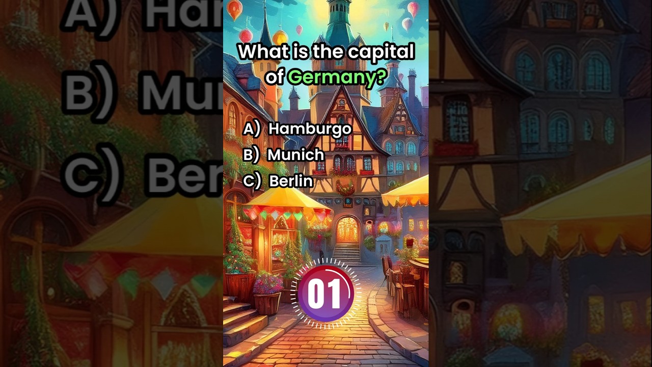 🚩Country capitals Part #1 - #quiz #trivia #usa #eeuu
