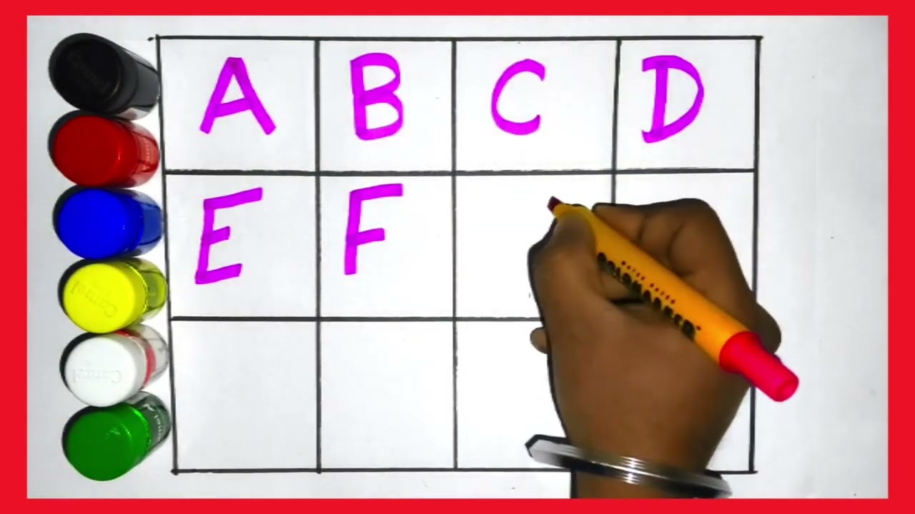 A for apple, abcd cartoon,  Abc phonics song, nursery rhymes 21