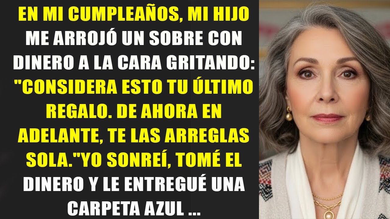 ¡AGARRA ESO Y LÁRGATE!  Mi hijo me gritó, pero cuando le entregué el sobre se volvió histérico