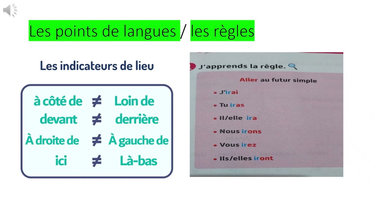 Révision ملخص جميع  دروس المرحلة الأولى فرنسية  السادس