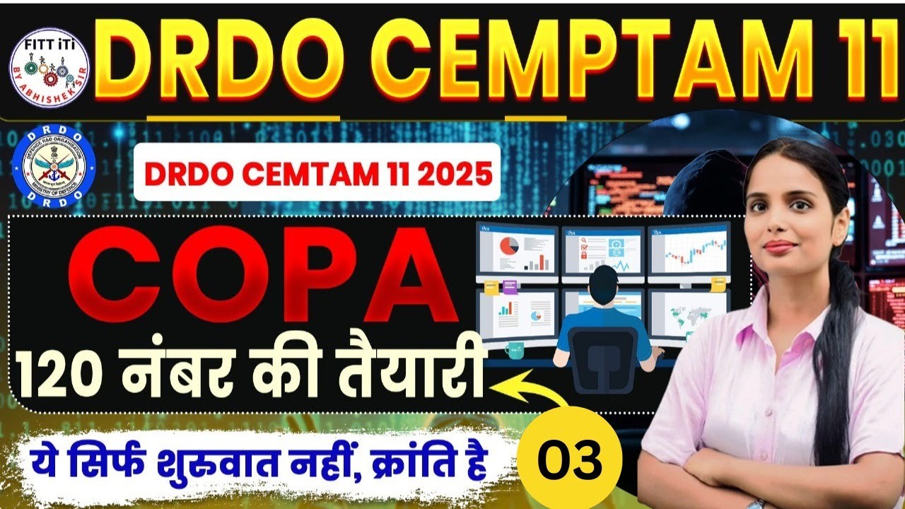 03 - DRDO Technician COPA Classes | Complete Syllabus Explained | DRDO Tech-A Preparation 2025