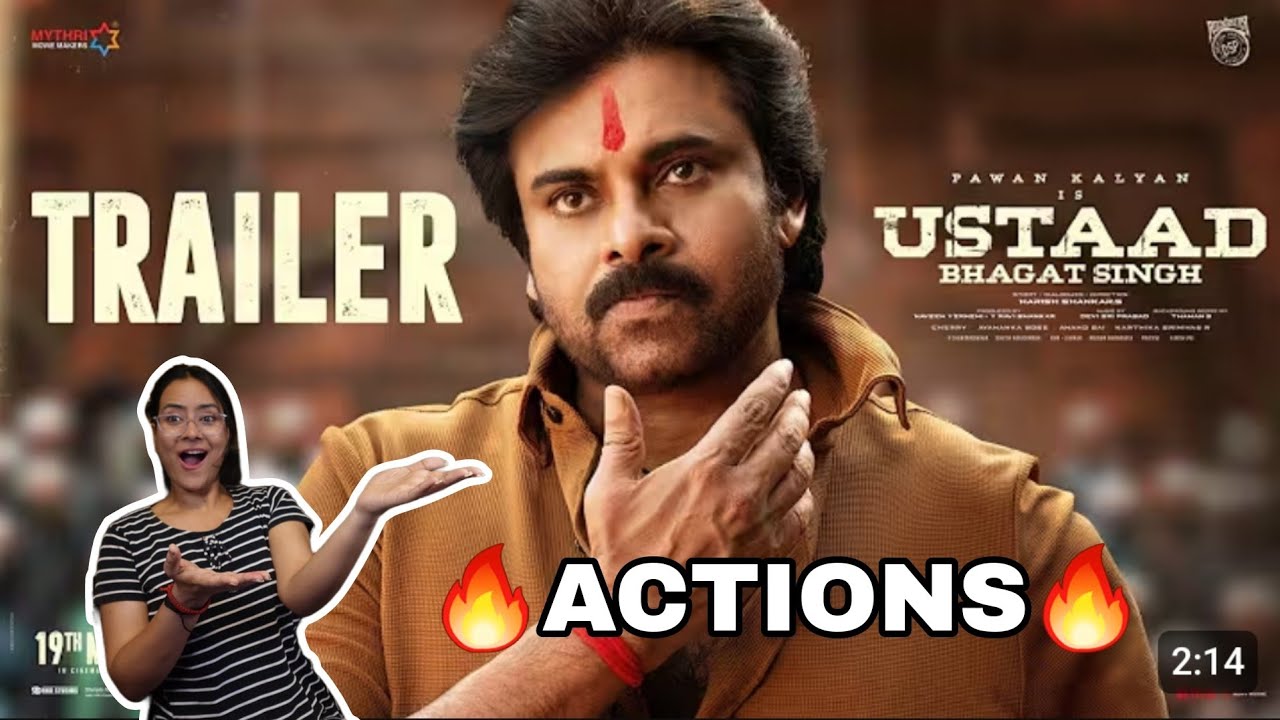 Ustaad Bhagat Singh Trailer Reaction | Pawan Kalyan | Sadhana Reaction