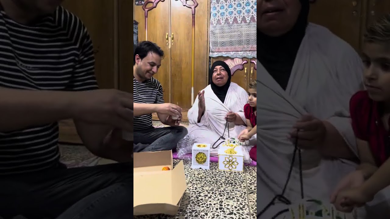 احلى هديه اجت من متابعه للحجيه شوفو فرحت الحجيه بالهدايه 😍😍