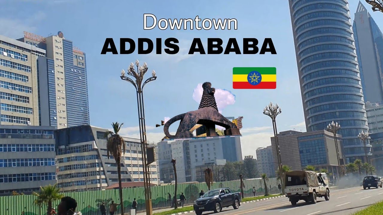 Downtown ADDIS ABABA , 🇪🇹 Addis Ababa walking Tour 2025 , Ethiopia