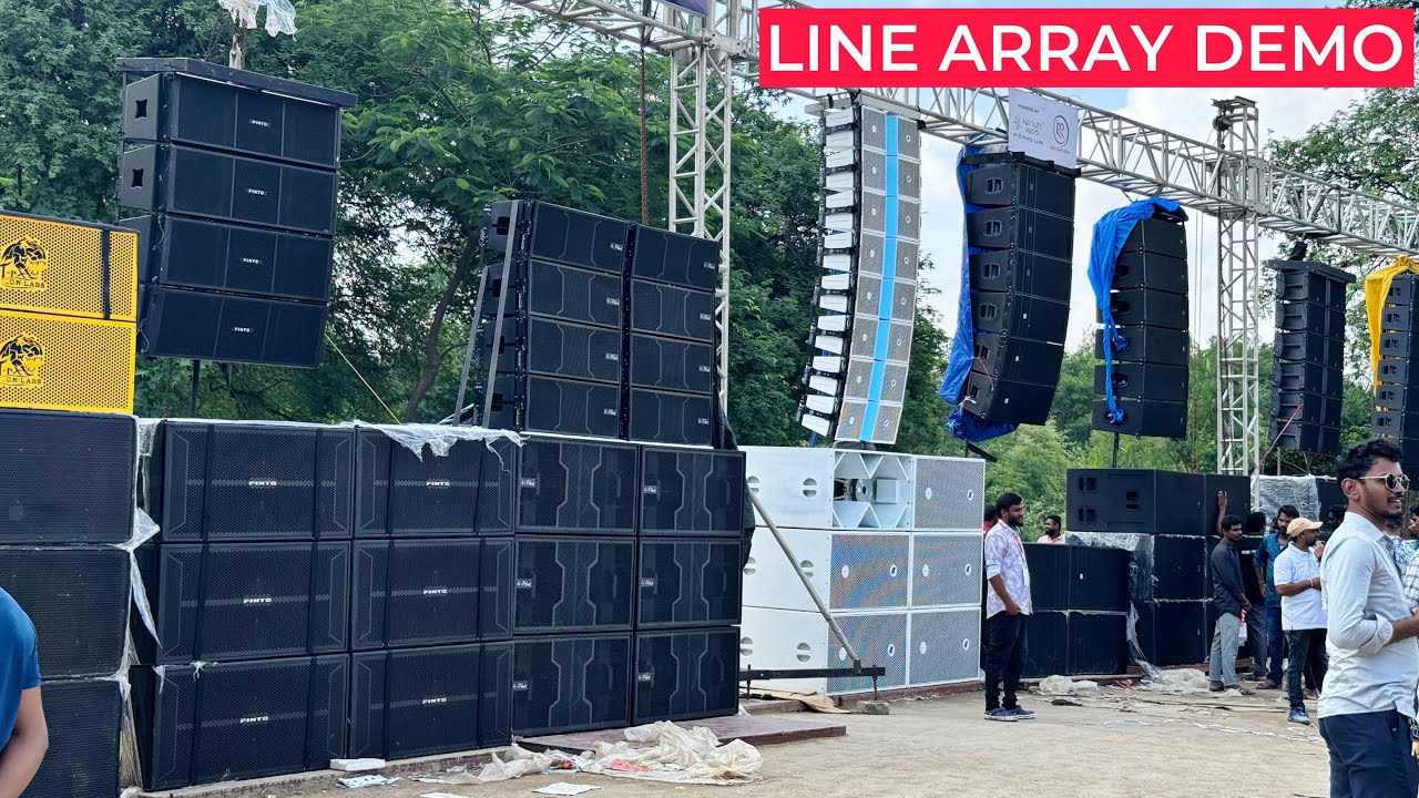 DJ Expo मैं कैसा होता है।Line Array Demo With Amplifier Detail Video