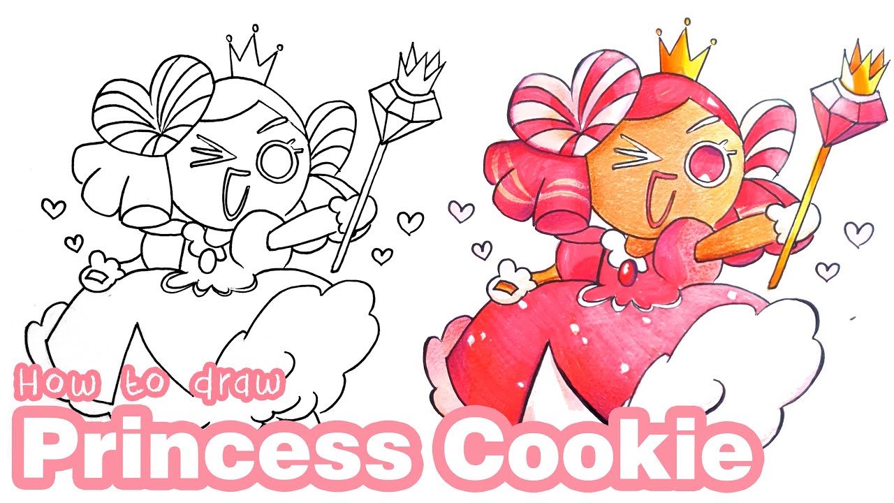 How to draw Princess Cookie | Cookie Run Kingdom