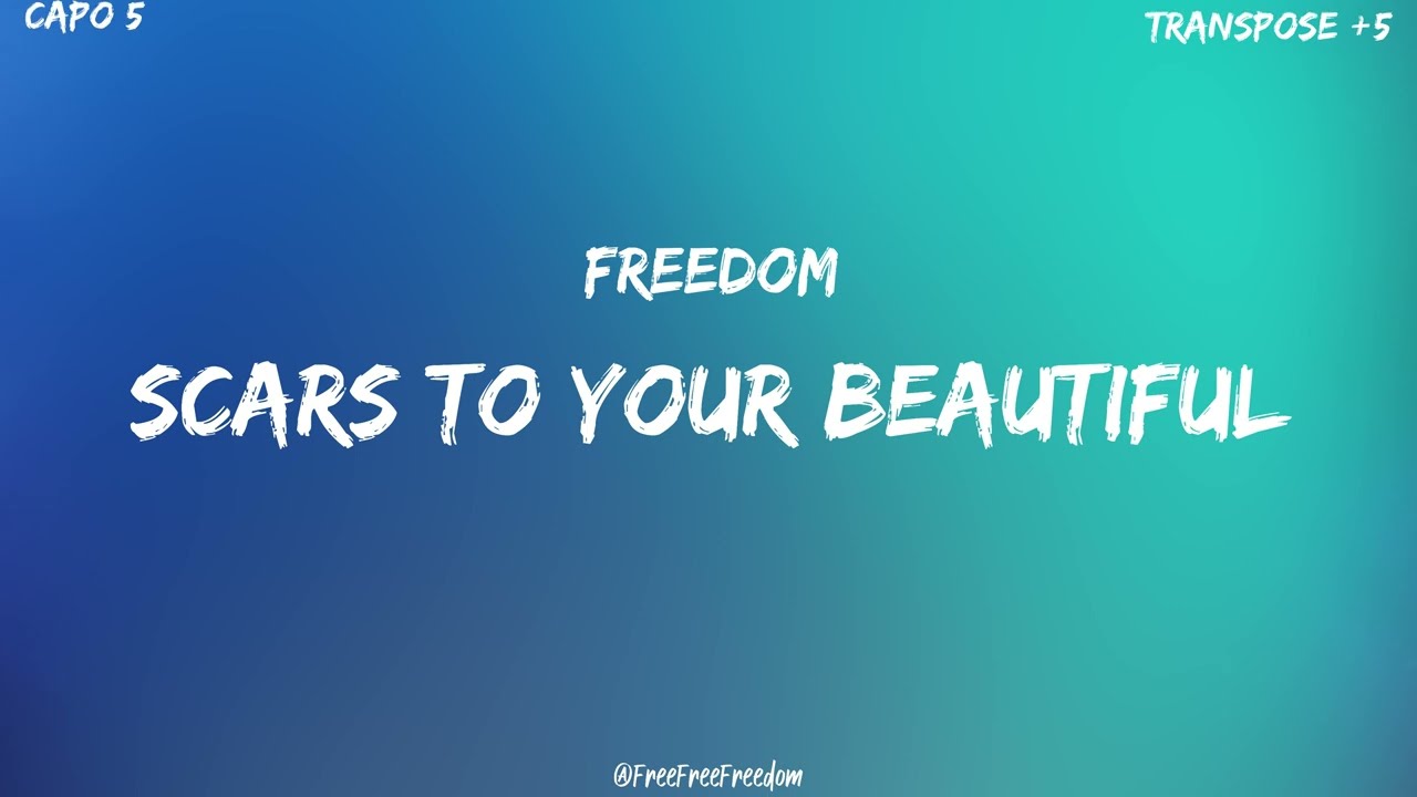 Scars To Your Beautiful | Chords | Lyrics | Alessia Cara | Freedom @FreeFreeFreedom #lyrics #chords