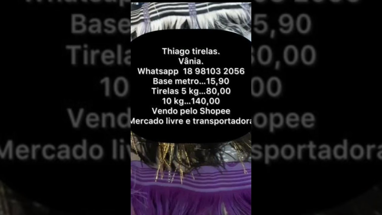 Contato da V&acirc;nia Tirelas 018 981032056