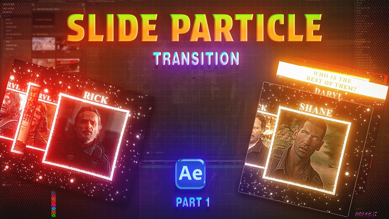 Популярные 3D-переходы частиц слайдов After Effects