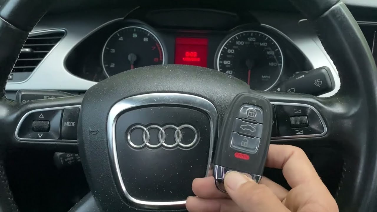 Audi A4 2011 года выпуска. Все ключи утеряны с помощью Autel IM608 Pro2