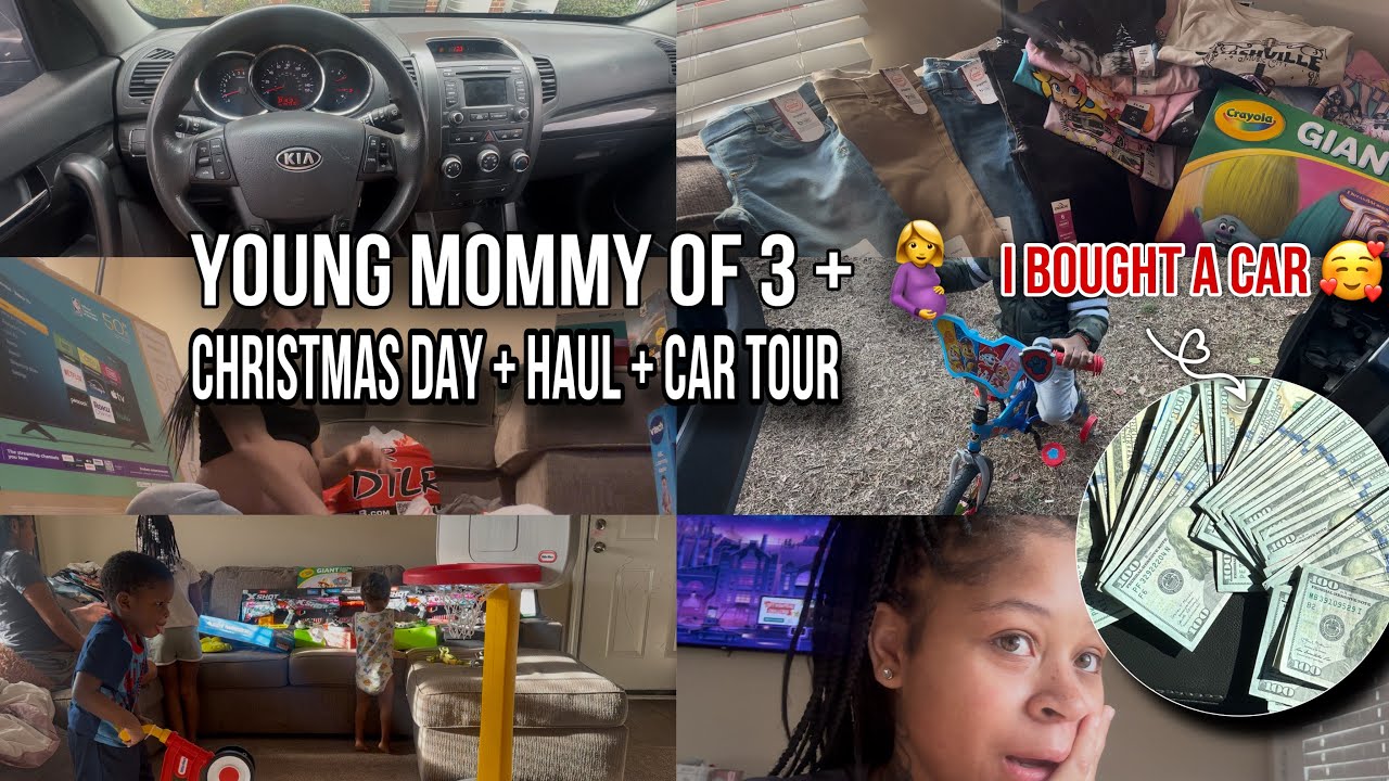 I BOUGHT A CAR …| Young Mommy Diaries: Christmas Day ❤️ , Big Haul & New Car Reveal| ;)