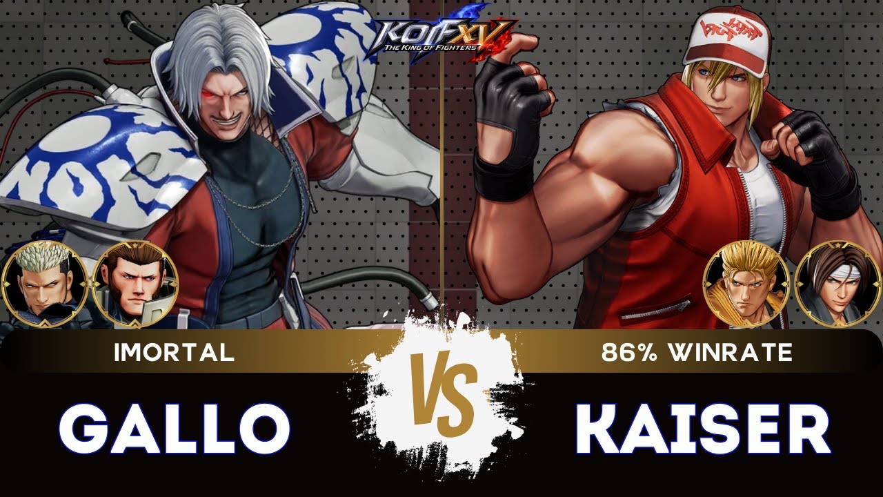 KOF XV ▰ GALLO (O.Rugal/Maxima/Goenitz) 🆚 KAISER (Terry/Ryo/Kyo)🎞️Replay Match - 12/25