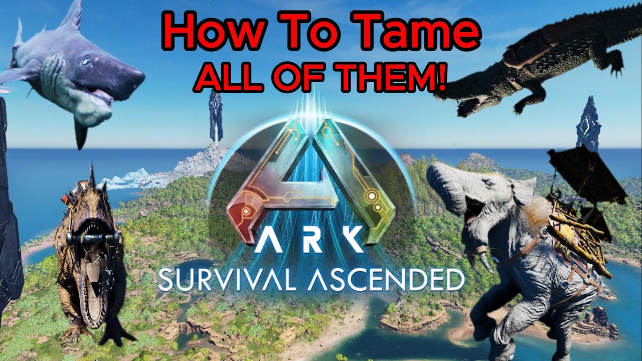 How To Tame ALL CURRENT ARK ADDITIONS CREATURES (Simple and quick guide)