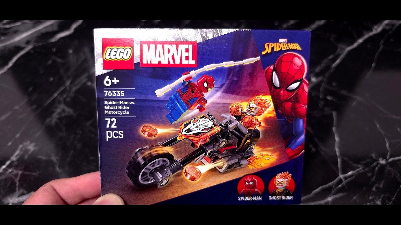 UNBOXING SET LEGO MARVEL - SPIDERMAN VS GHOST RIDER CU MOTOCICLETA / 4K / 2026 /