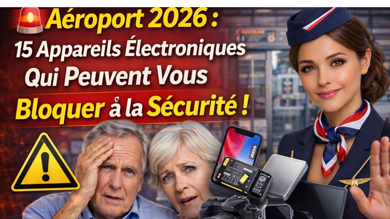 👉 🚨 Aéroport 2026 : 15 Appareils Électroniques Qui Peuvent Vous Bloquer à la Sécurité !