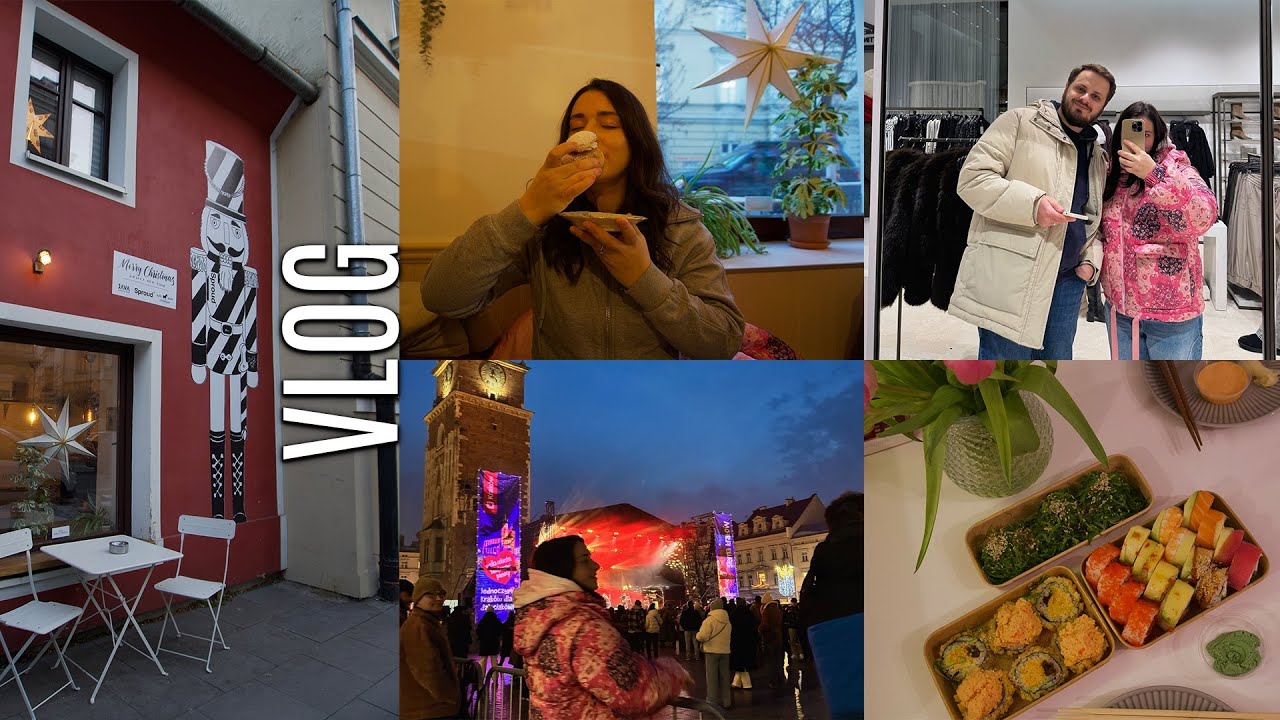 VLOG: Эстонская сладость в Польше: стейк от мужа и концерт в старом Кракове 💙✨🎶