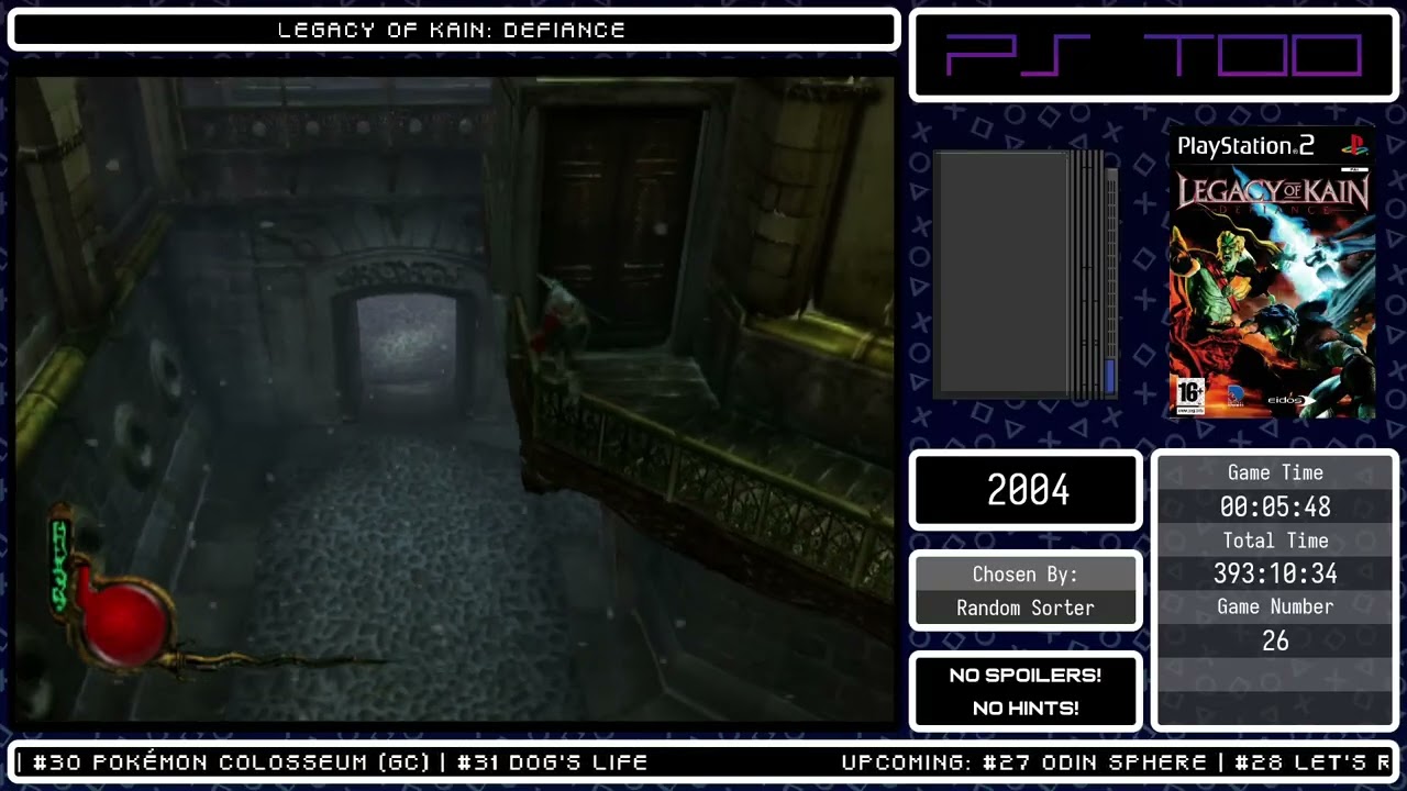 PS Too Game #26:  Legacy of Kain: Defiance (Part 1)