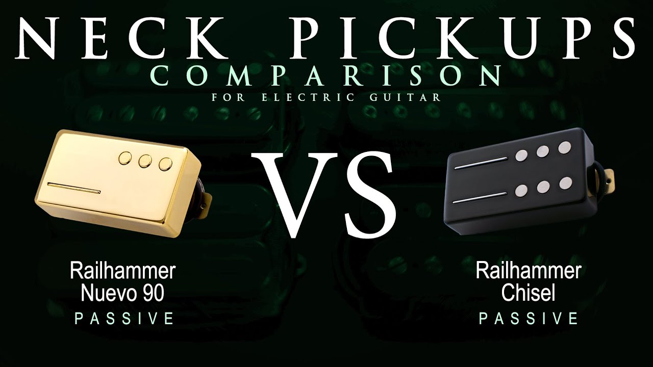 Railhammer NUEVO 90 vs CHISEL - Neck Guitar Pickup Comparison Tone Demo