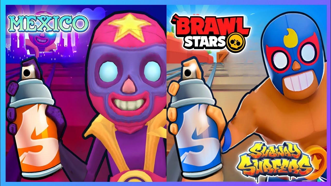 El Primo vs Fantasma 👊👻 | Subway Surfers Mexico × Brawl Stars Showdown