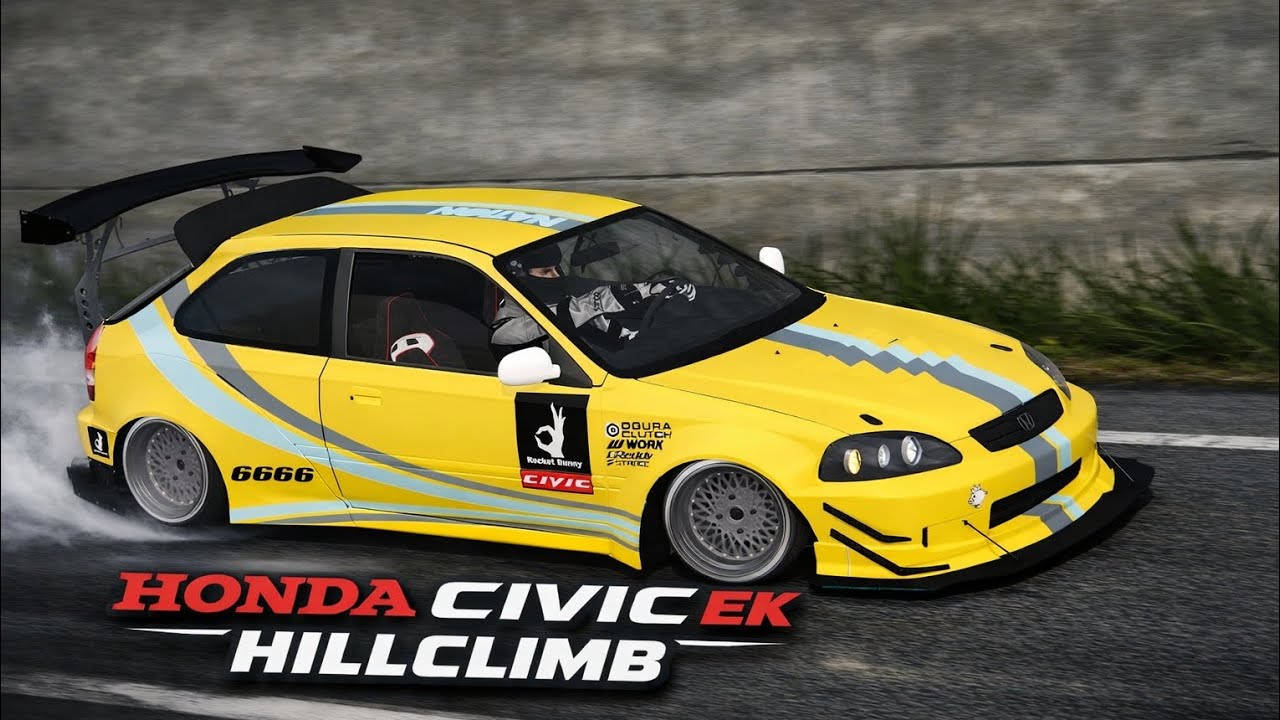 HONDA CIVIC EK HILLCLIMB - Sadamine Up hill - ASSETO CORSA | PXN V10 ULTRA gameplay