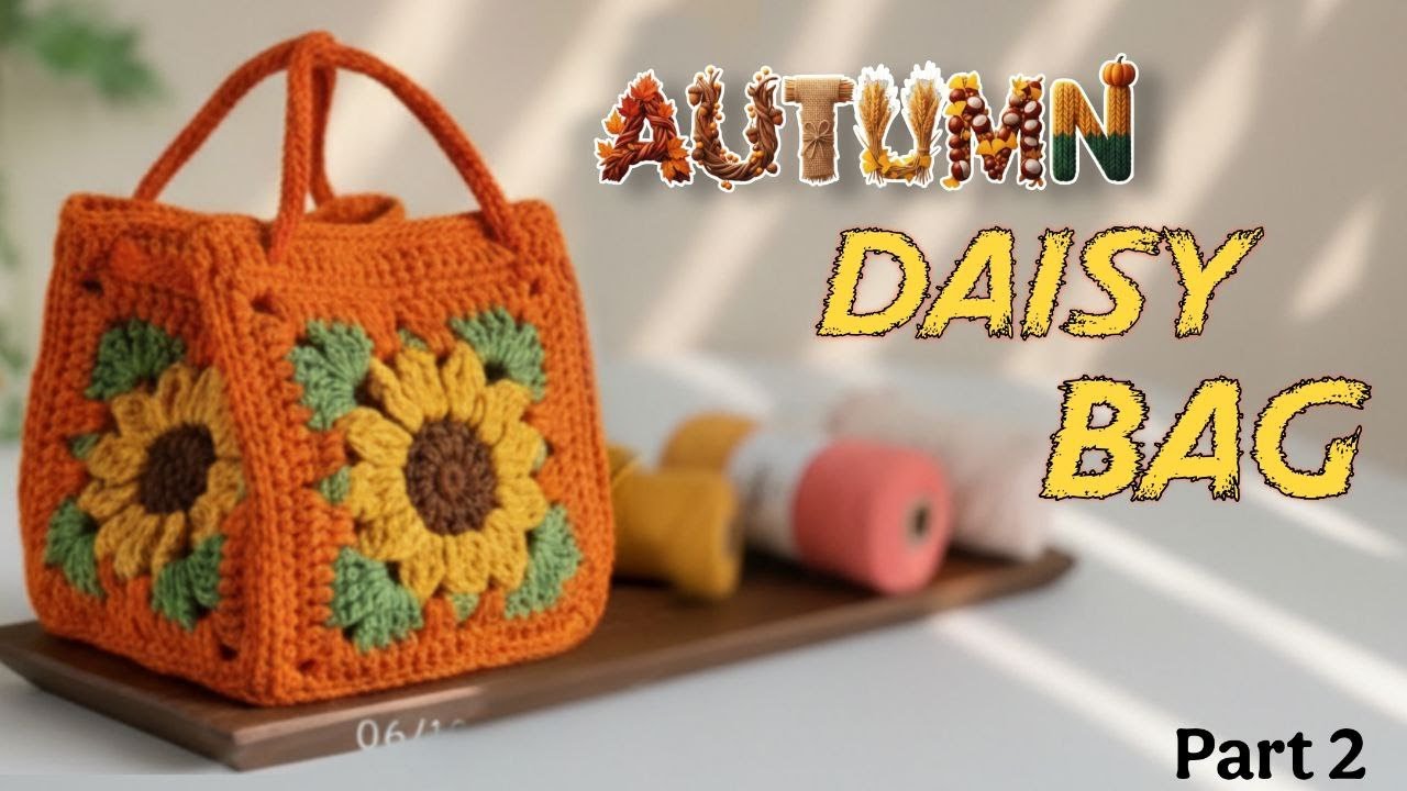 Easy Crochet daisy Bag 🌻 | Beginner-Friendly | marika baft