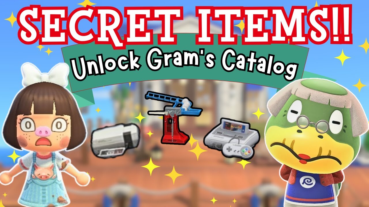 HOW TO UNLOCK ALL SPECIAL ITEMS IN GRAM'S CATALOGUE!! | ACNH 3.0 UPDATE | Let's Play Animal Crossing