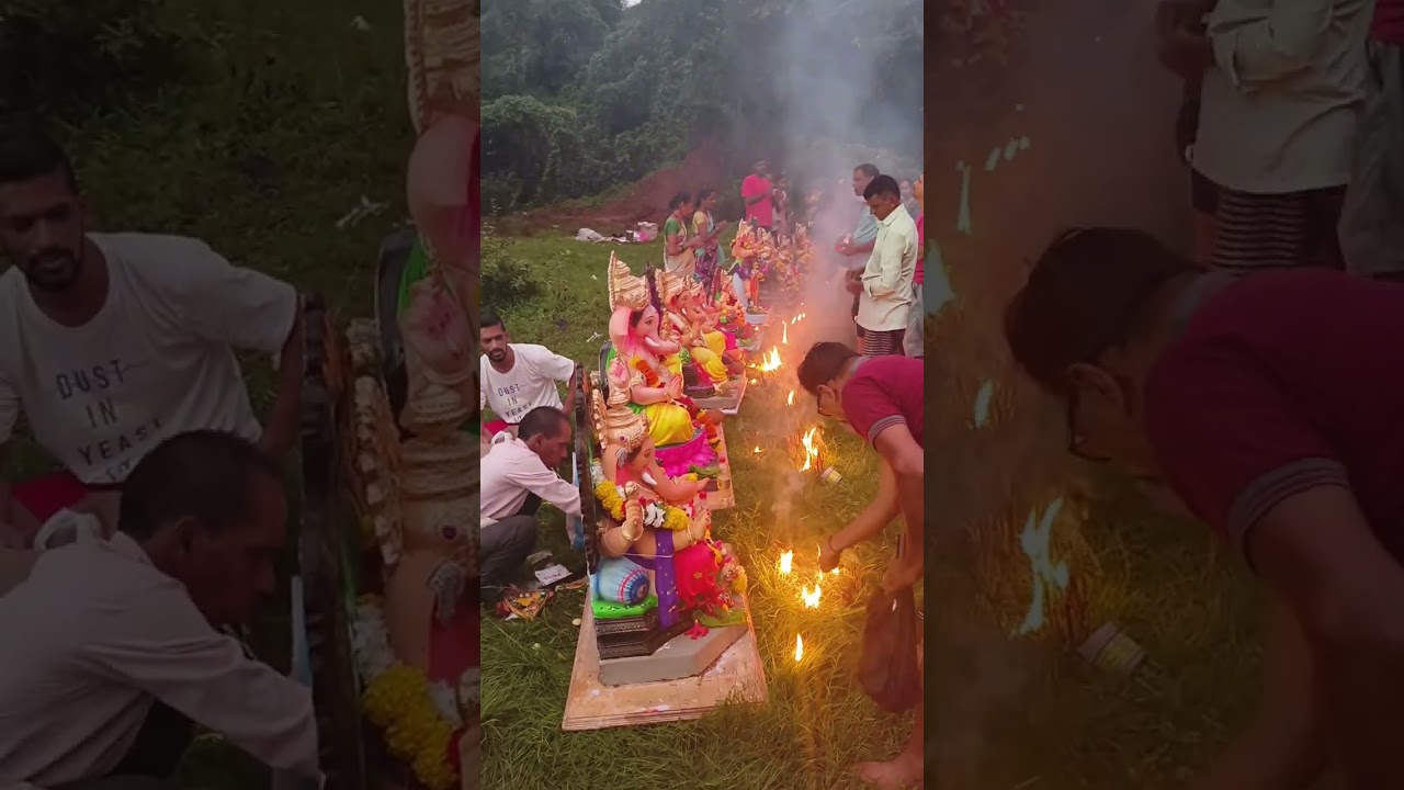 Final Visarjan Aarti 🙏🌸 | Ganpati Bappa at the River