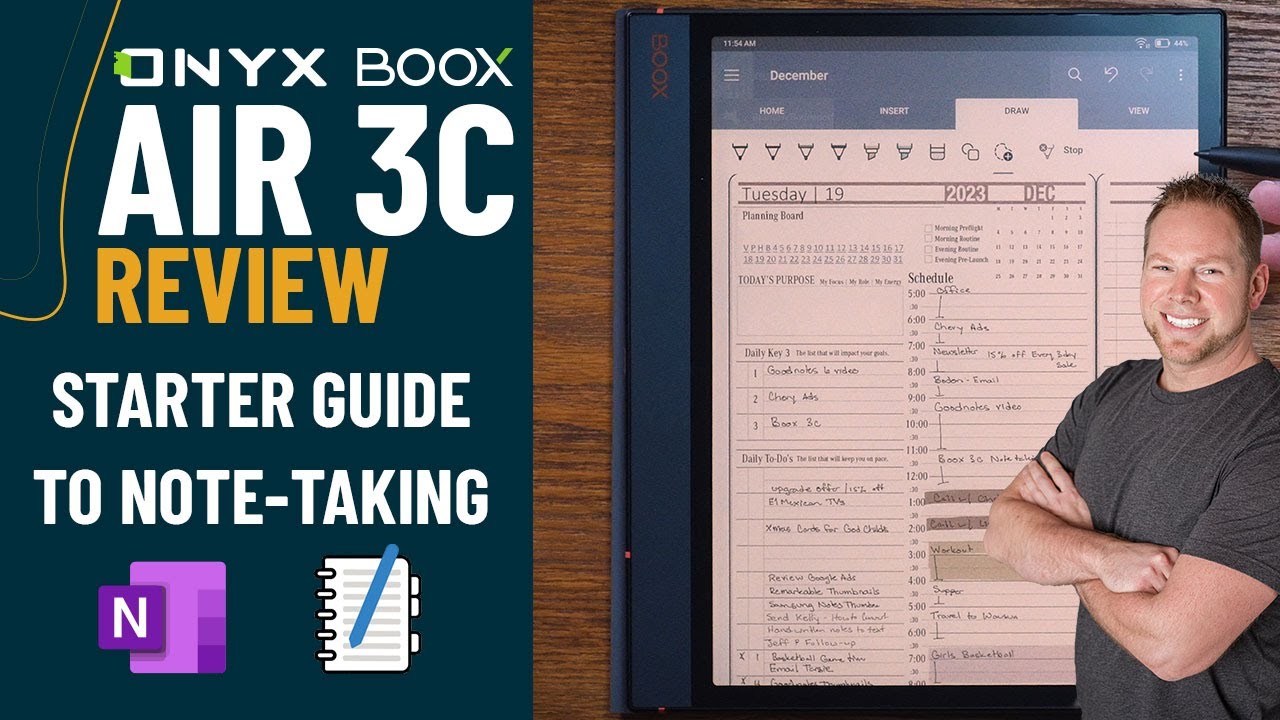 Руководство пользователя Onyx Boox Note Air 3C для создания заметок | OneNote | Penly