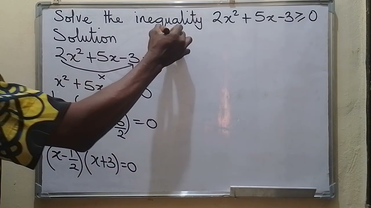 quadratic inequalities @ mathematics in pidgin