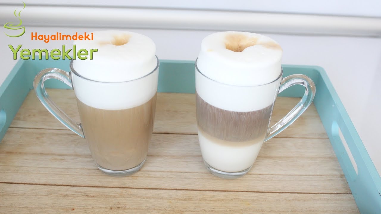 Kahve Makinesi Olmadan 3 KATI BELLİ OLAN BOL SÜT KÖPÜKLÜ LATTE Macchiato KAHVE