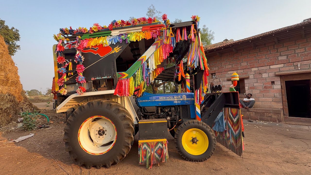 ✨❤️ಪೋಟೋ ಕೊಡು ಒಂದ ನೀ ನನಗ // New Holland D Boss Kabbur Tractor Hud bumper decoration Video old Song 