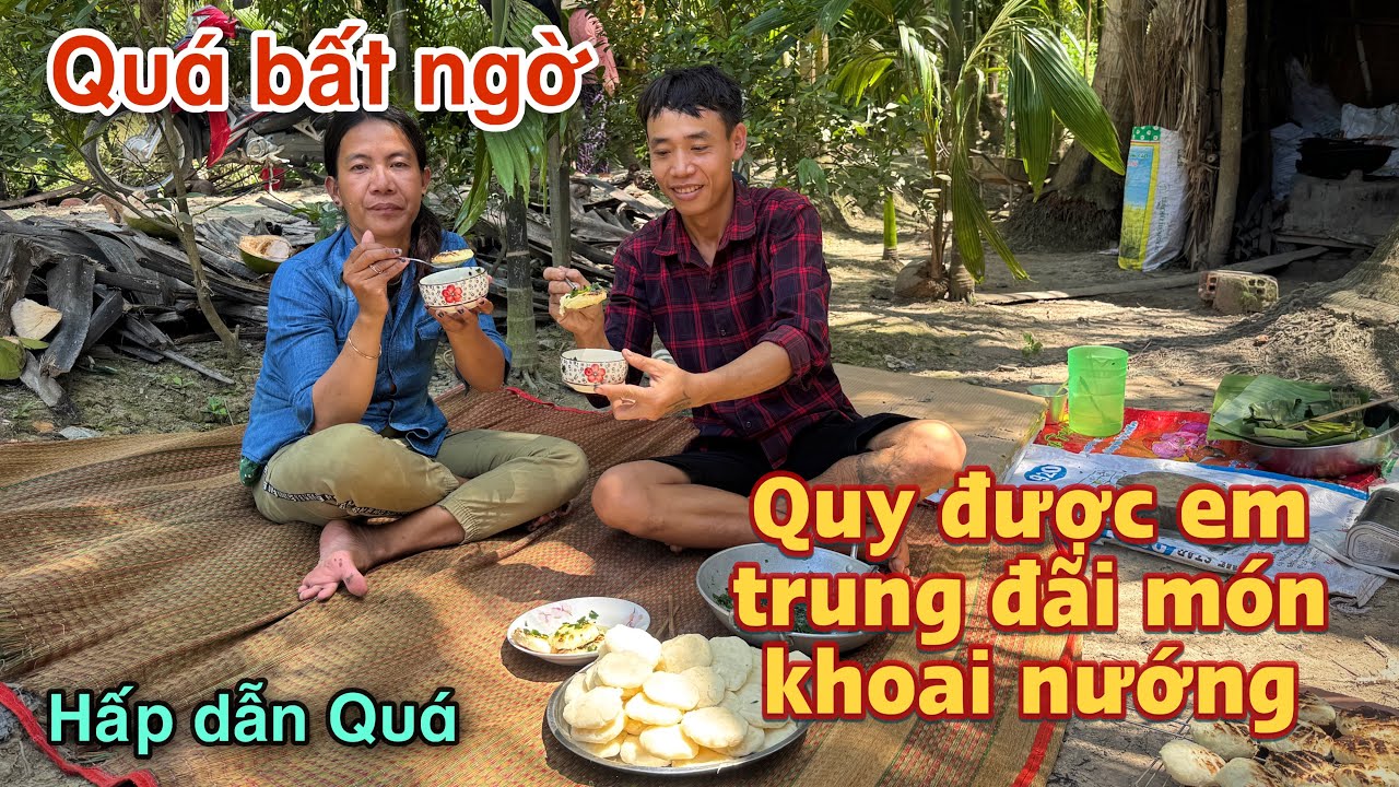 Bất ngờ Quy được Trung mời vào nhà chơi còn làm khoai nướng đãi Quy khen hết lời!