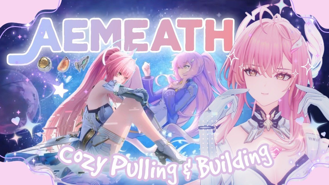 Aemeath is insanely strong & pretty! 🌸˚˖⋆ ──★ building & pulling Aemeath ʚ🩷ɞ cozy wuthering waves ✦