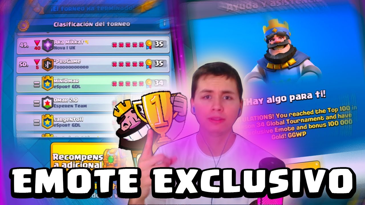AS&Iacute; CONSEGU&Iacute; EL EMOTE EXCLUSIVO DEL TORNEO MUNDIAL 🏆 Clash Royale