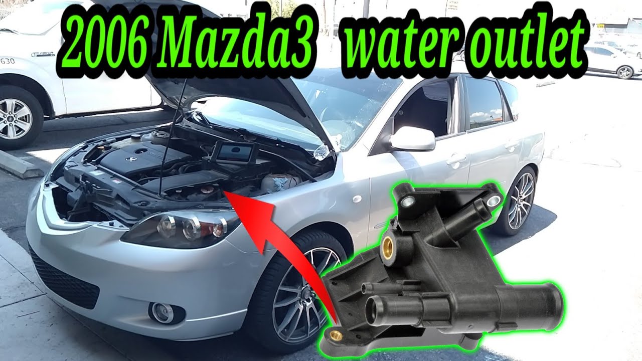 2006 Mazda3 2.3 Cómo cambiar el water outlet ( How to change the water outlet )