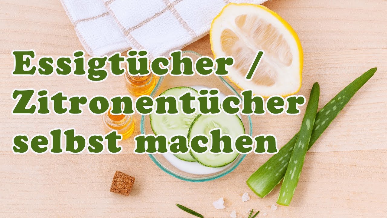 Essigtücher / Zitronentücher selbst machen zum Putzen