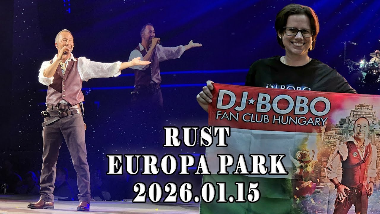 BogiVlog - DJ Bobo The Great Adventure Premier Europa Park Rust, Németország (2026.01.15)