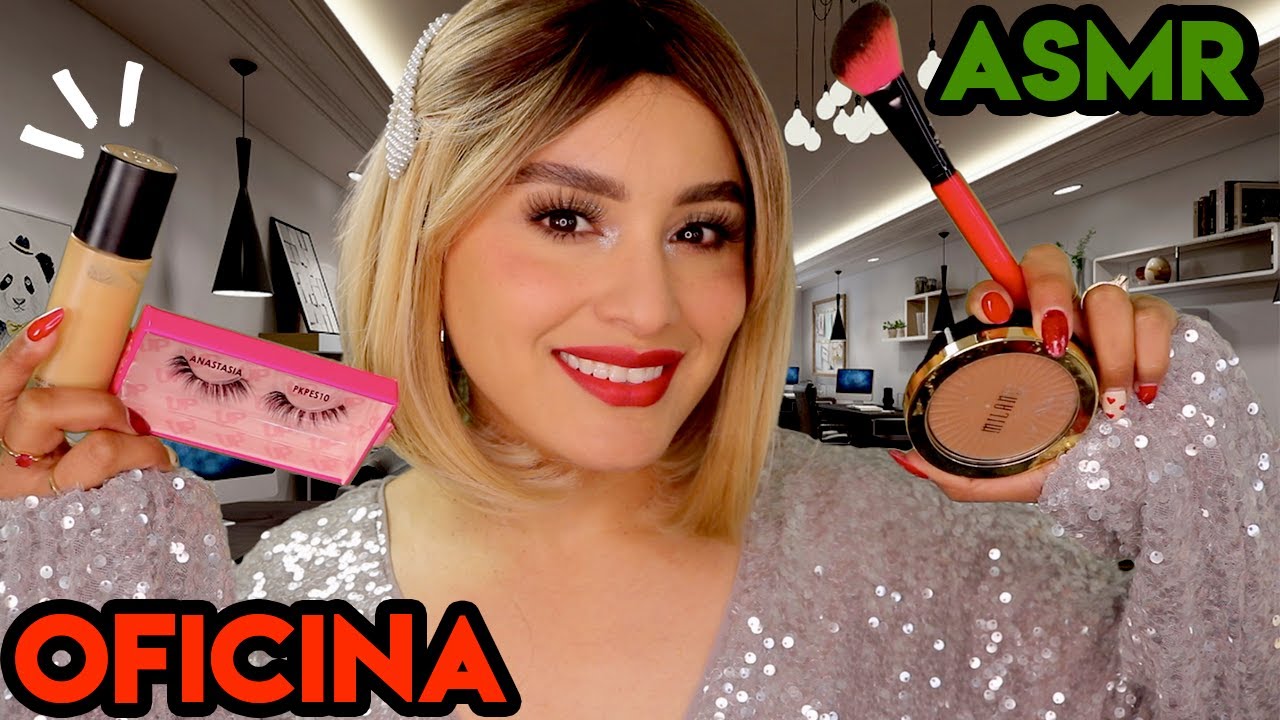 #MouthSounds 📊 La MORRA de TU TRABAJO 💄 TE MAQUILLA para la FIESTA ANUAL de FIN DE AÑO I Ges ASMR