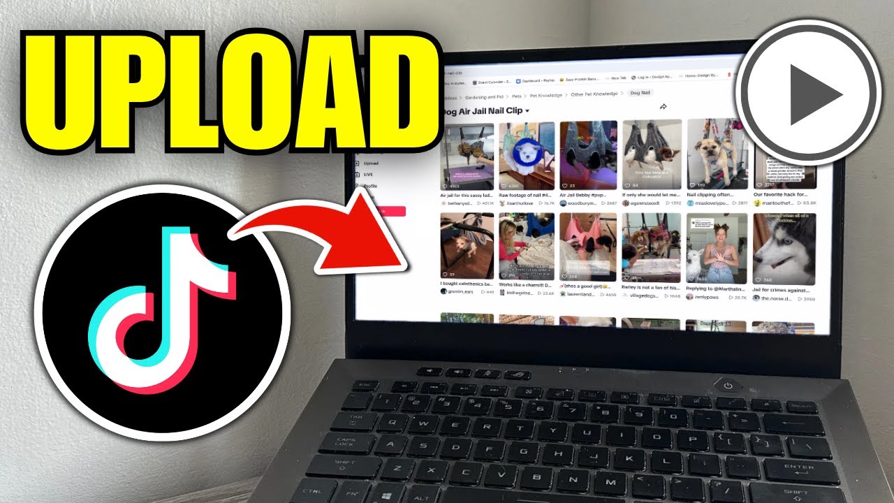 How To Upload TikTok Videos From Laptop & PC