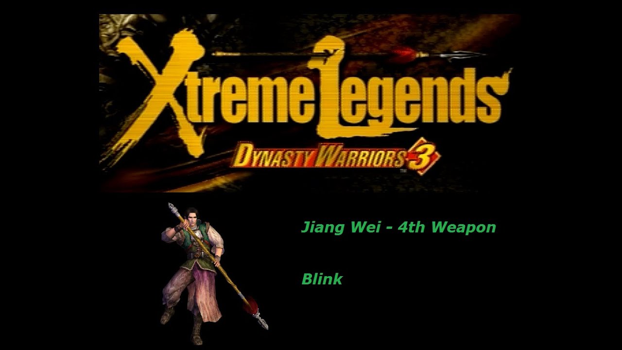 Dynasty Warriors 3: 4th Weapon Guide - Jiang Wei