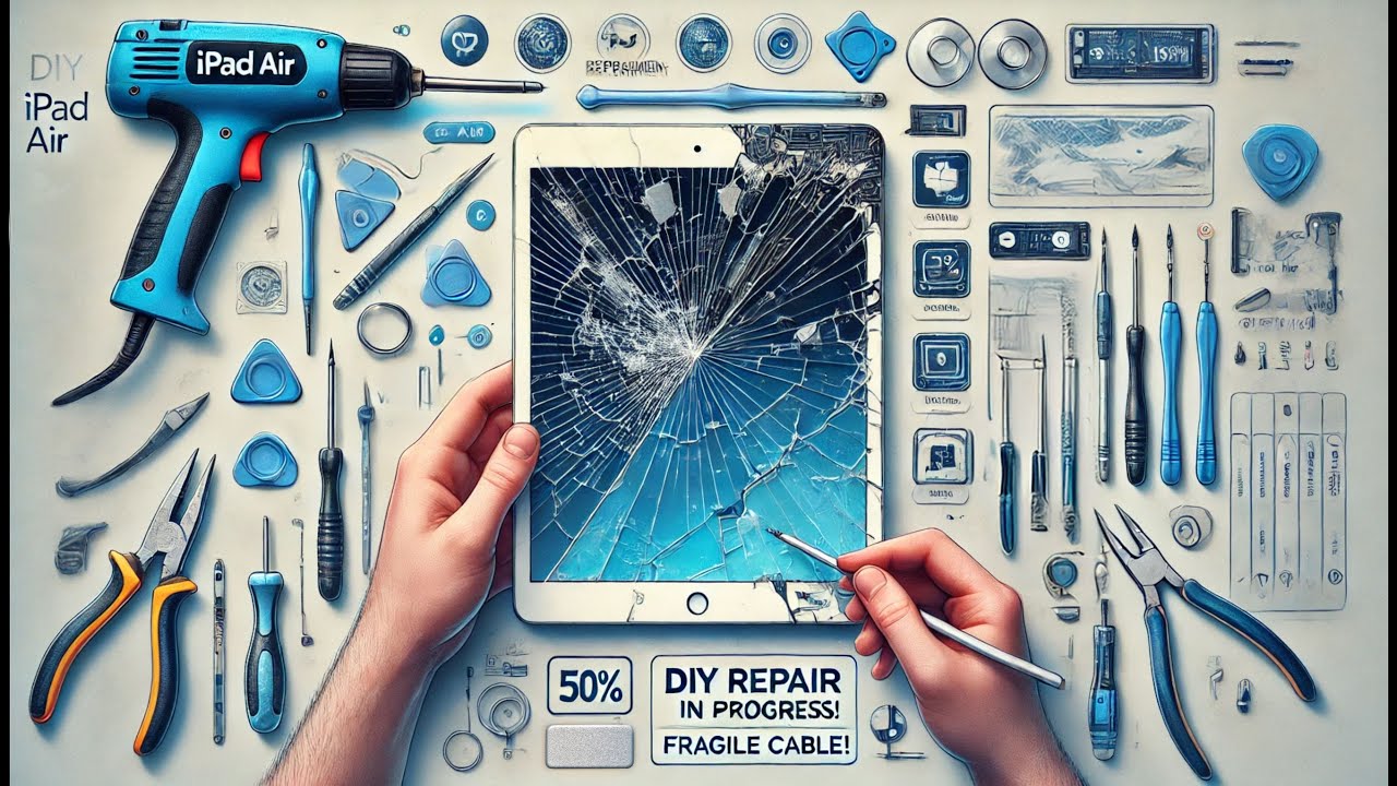 📱 Attempting to fixing a Smashed iPad Air Screen – Step-by-Step Repair Guide!